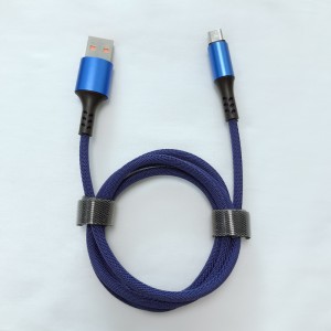 Fast Charging Round Braided  Micro to USB 2.0 Data Cable for micro USB, Type C, iPhone lightning charging and sync
