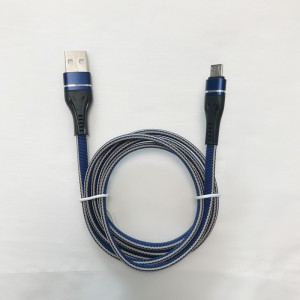 Braided Fast Charging Flat Aluminum Housing Flex bending Tangle free USB data cable for micro USB, Type C, iPhone lightning charging and sync