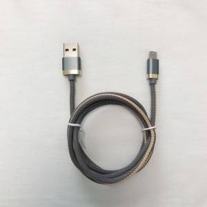 Braided 3.0A Fast Charging Round Aluminum Housing USB data cable for micro USB, Type C, iPhone lightning charging and sync
