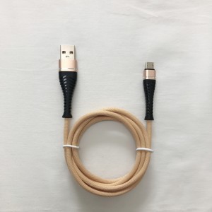3.0A Braided Fast Charging Round Aluminum Housing Flex bending Tangle free USB data cable for micro USB, Type C, iPhone lightning charge and sync
