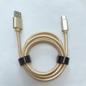 Good price Braided Fast Charging Round Aluminum Housing USB data cable for micro USB, Type C, iPhone lightning charge and sync