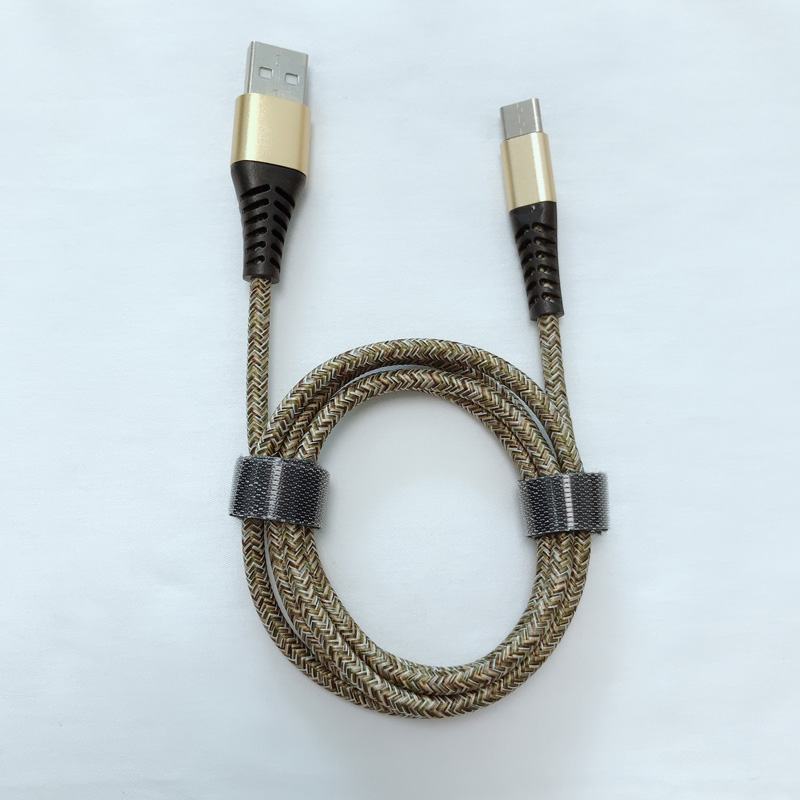 Good price New Braided Flex bending Fast Charging Round Aluminum Housing USB data cable for micro USB, Type C, iPhone lightning charge and sync